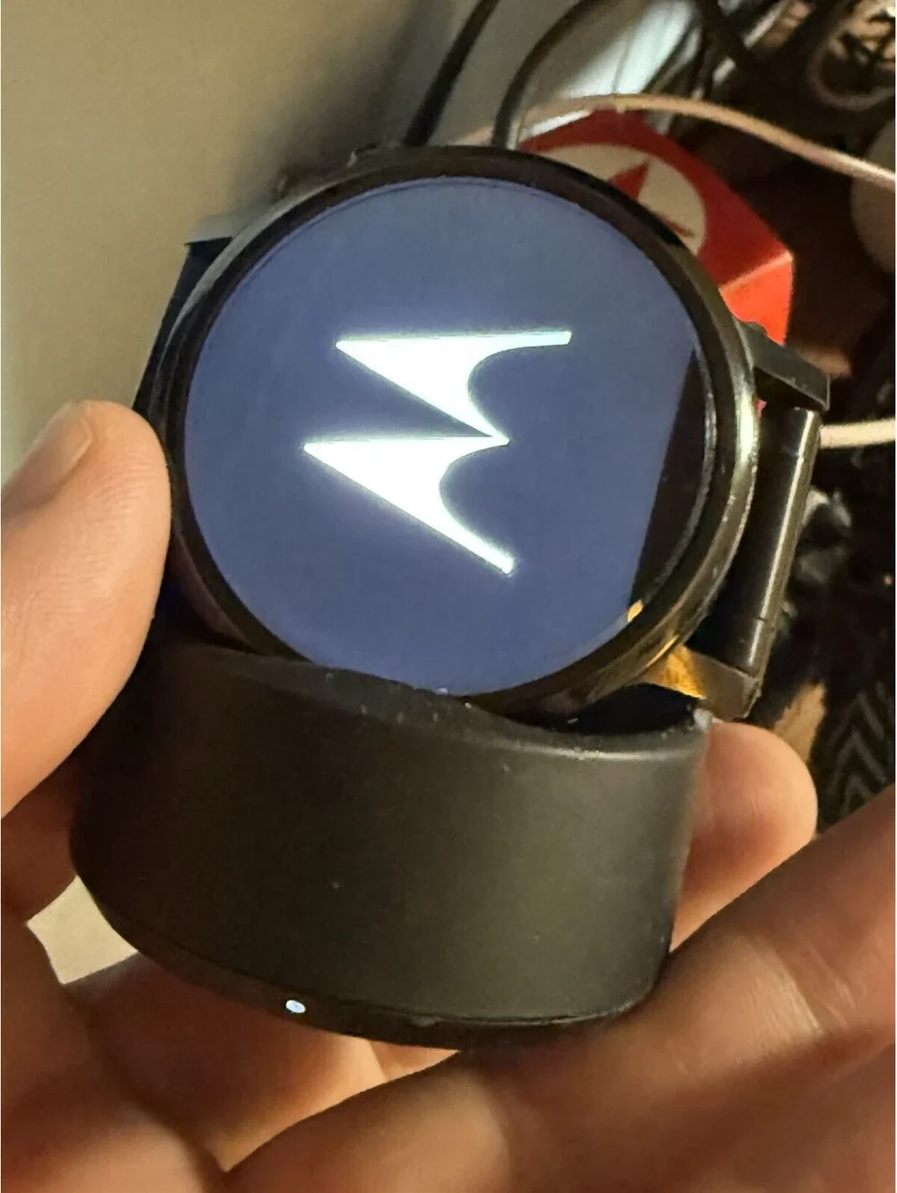 Motorola Moto 360 Smart Watch 46mm Black Metal Band Touchscreen ( Parts)